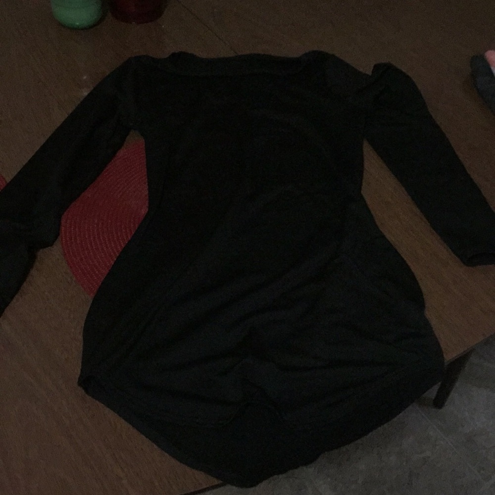 Black long sleeve dress